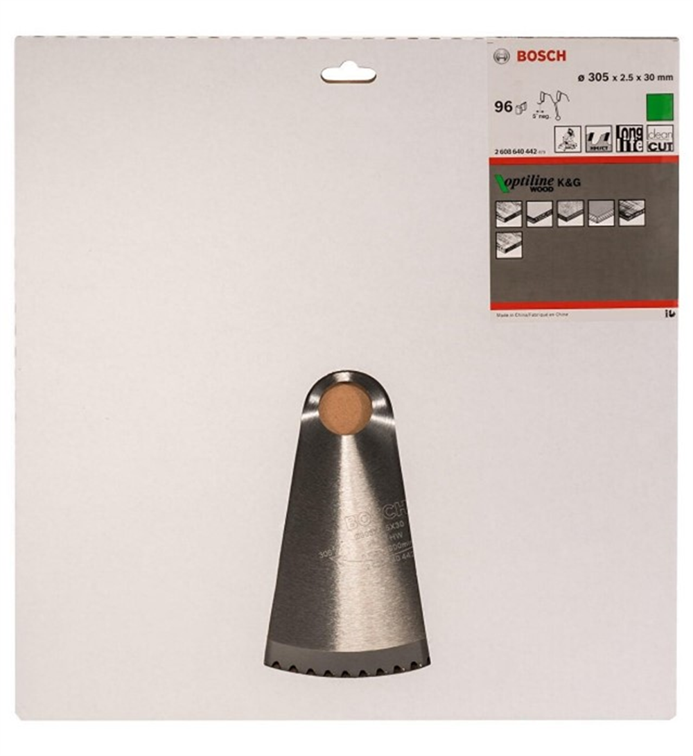 Bosch Optiline Ahşap Daire Testere Bıçağı 305x30 mm (96 Diş)