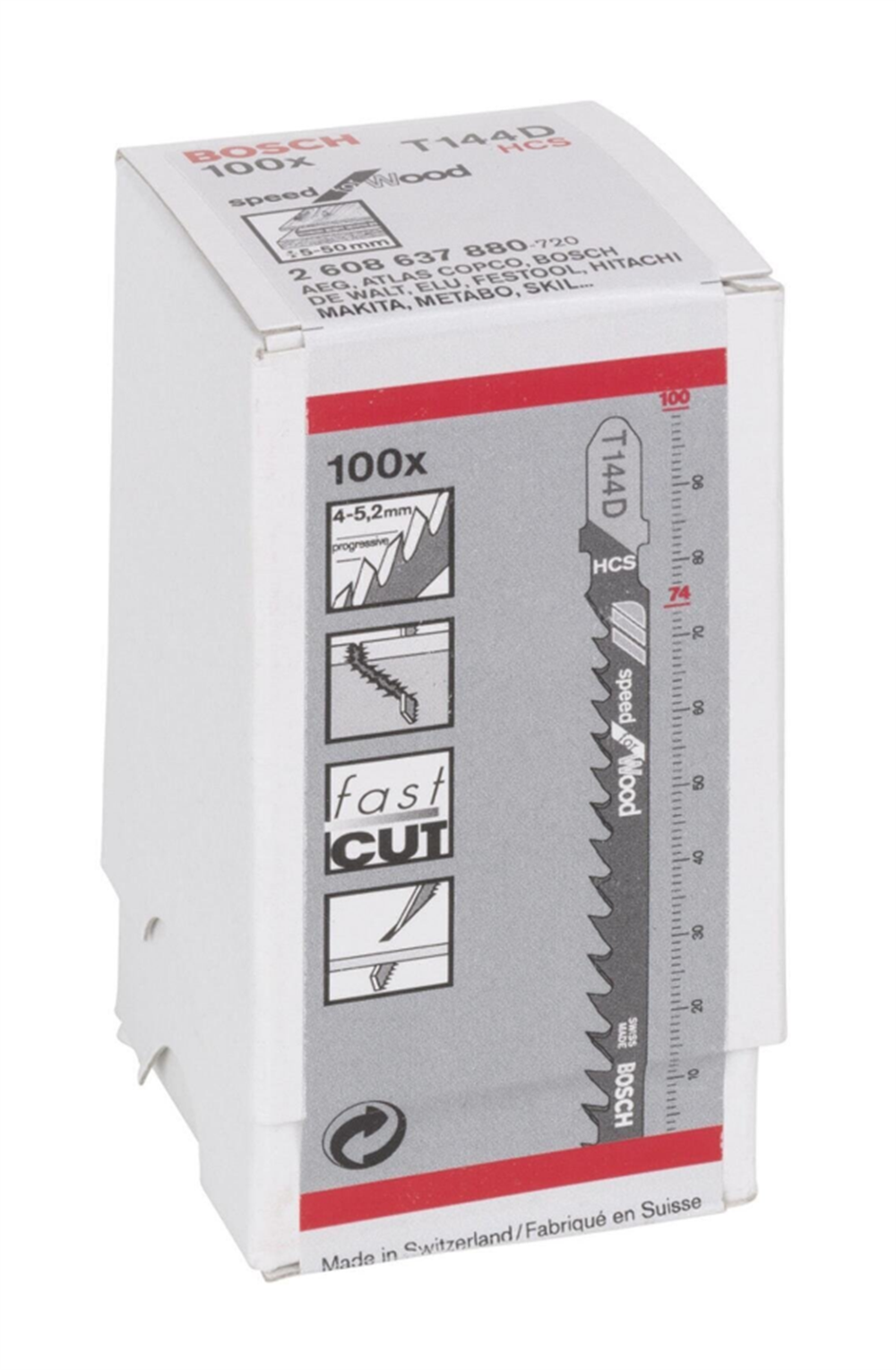 Bosch T 144 D Speed For Wood Dekupaj Testeresi Bıçağı (1 Adet)