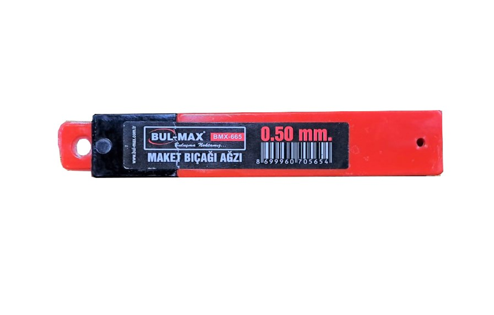 Bul-Max Maket Bıçağı Ağzı 0.50 Mm (10) Bmx-665Maket Bıçakları ve Yedekleri