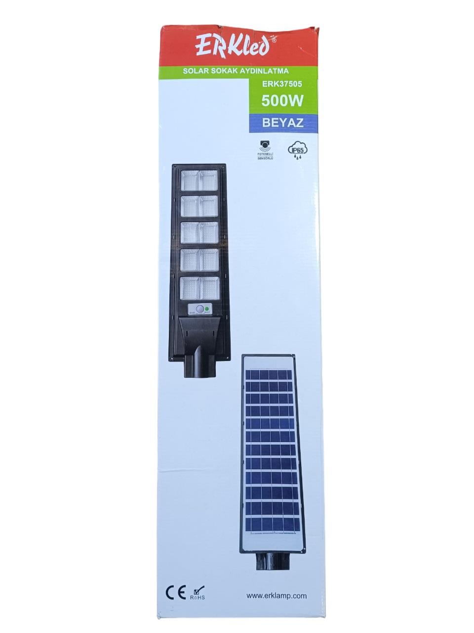 Erkled Solar Sokak Armatürü 500W Beyaz ERK37505
