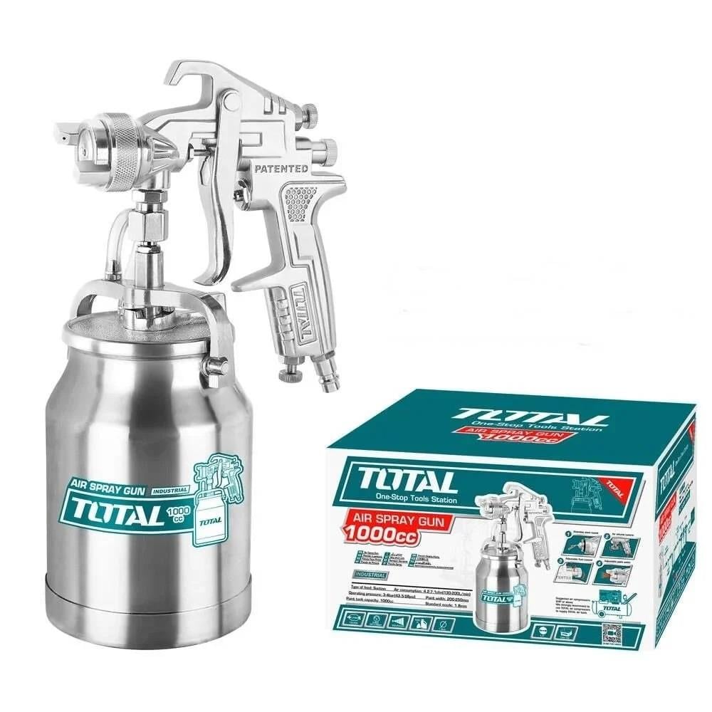 Total TAT11002 Alttan Depolu Havalı Boya Tabancası 1.8MM