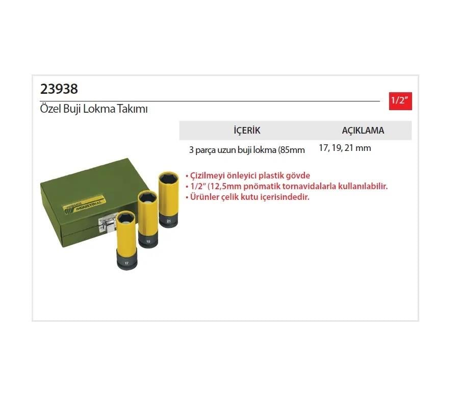 Proxxon 23938 Özel Buji Lokma Takımı
