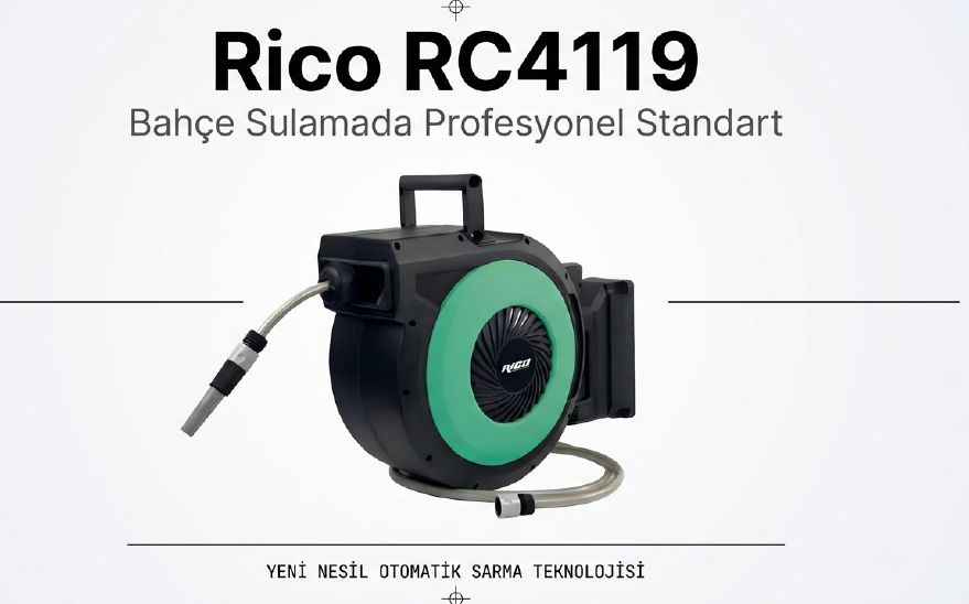 Rıco Makaralı Bahçe Hortumu 1/2 20 MT RC4119