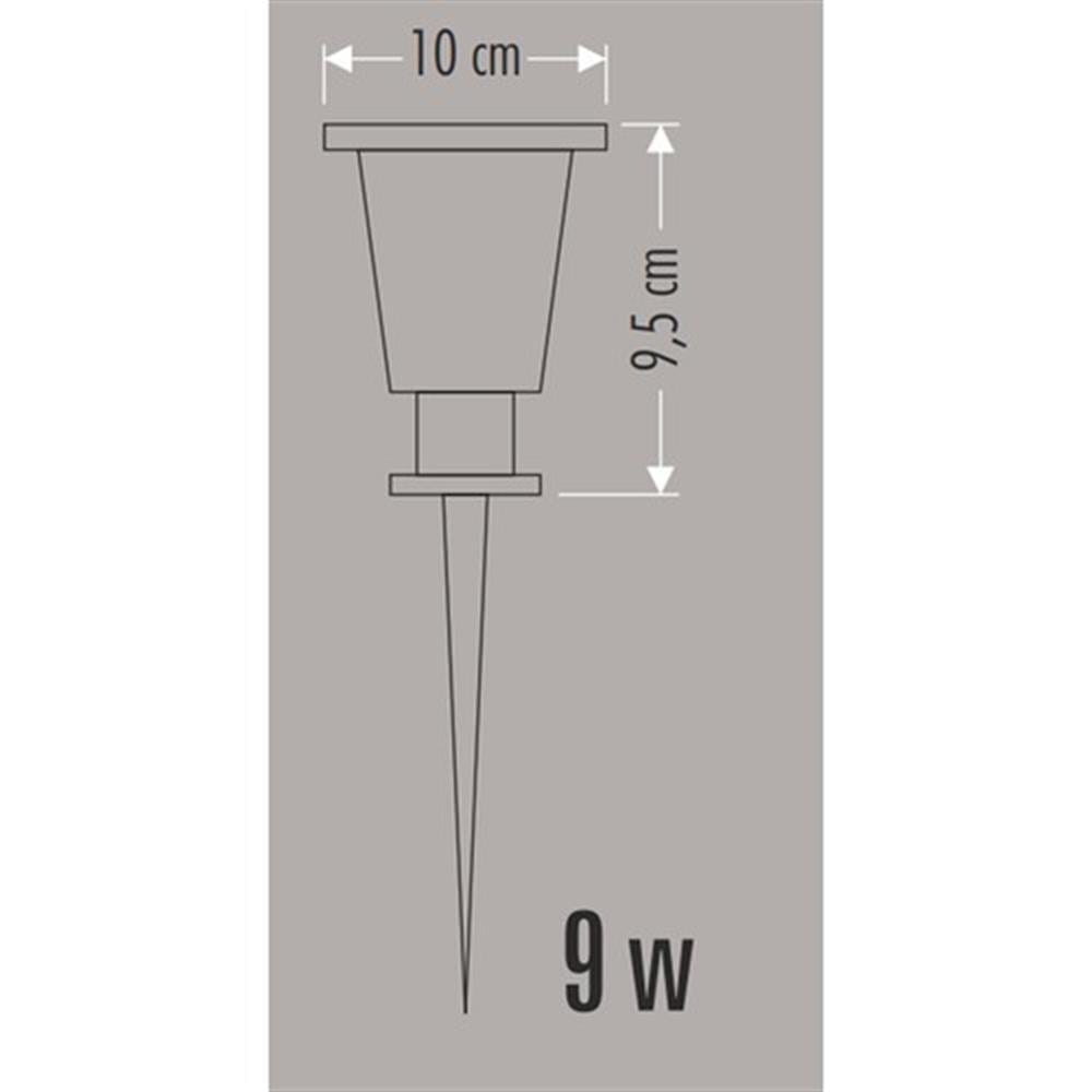 Cata 9W Beyaz Işık Çim Bahçe Armatür Ct-7303
