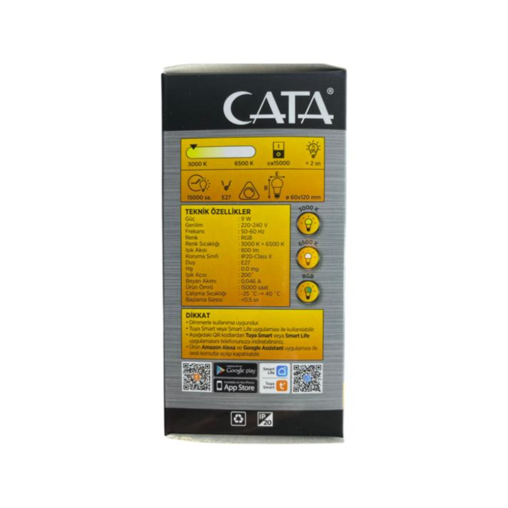 Cata Akıllı Led Ampul 9w Ct-4000