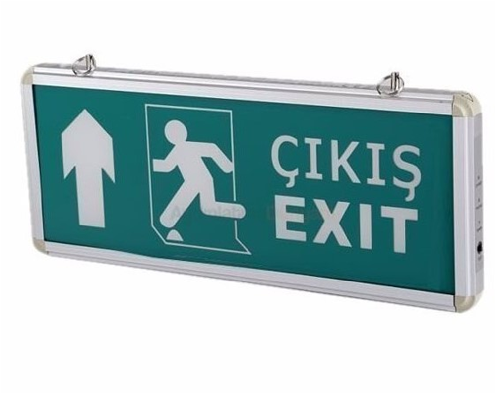 Cata Ct-9174 Yukarı Exit Çıkış Levhası Şarjlı Ledli