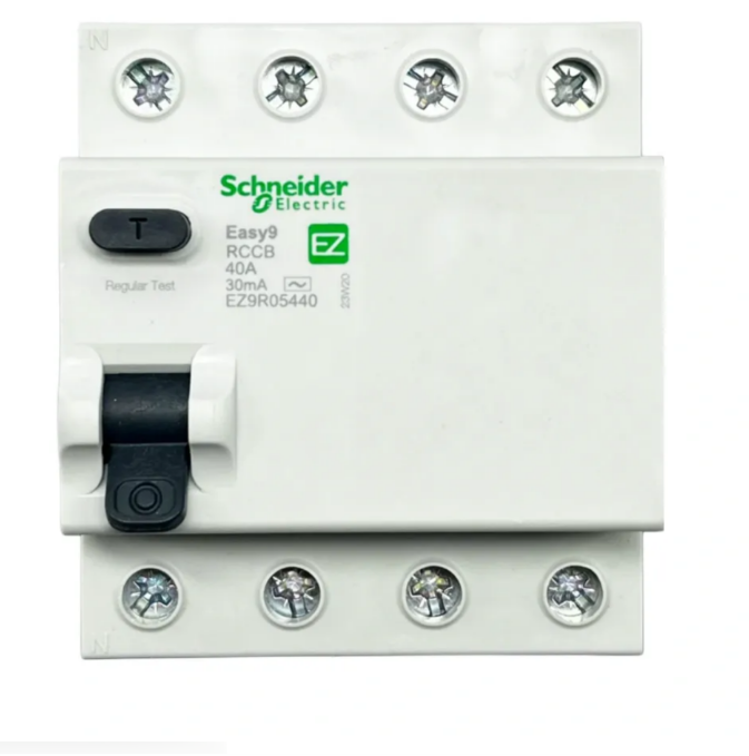 Schneider Trifaze Kaçak Akım Rölesi 4P 40A 30MA EZ9R05440