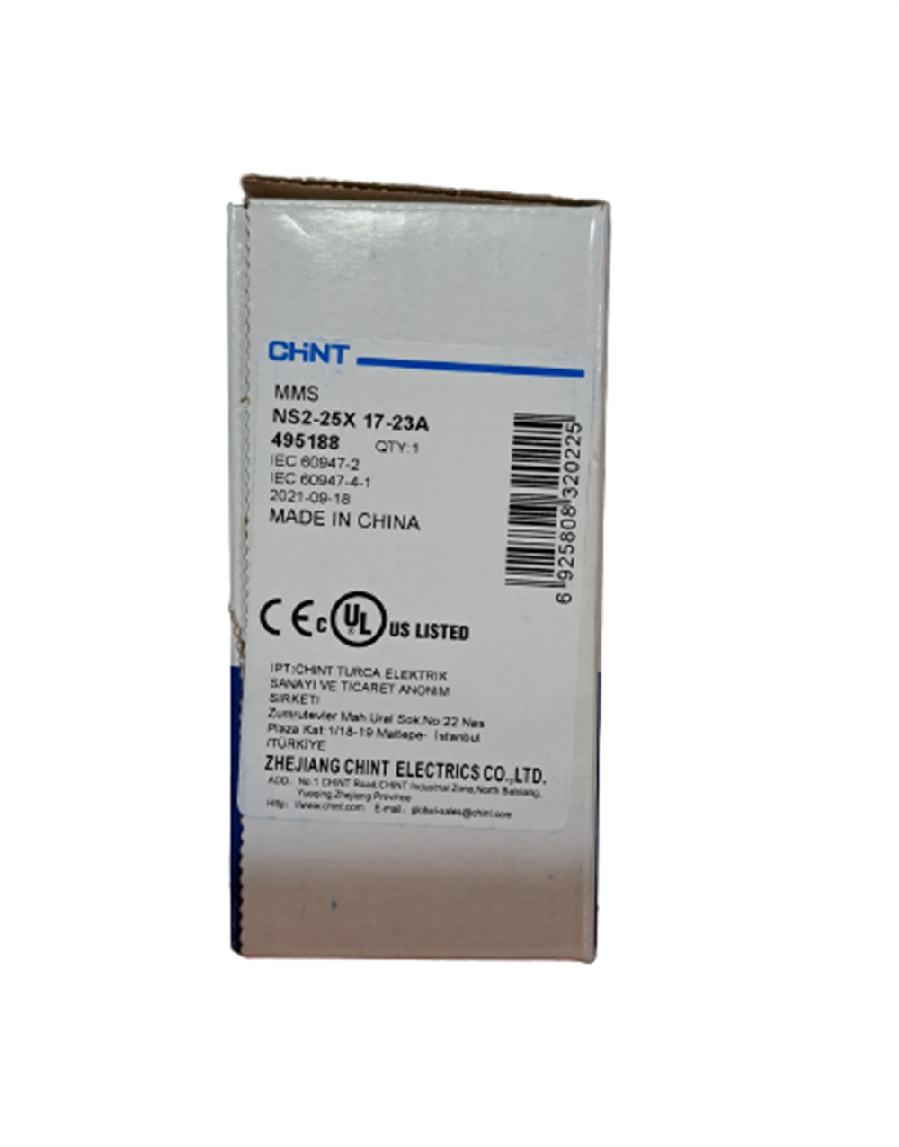 Chint Motor Koruma Şalteri NS2-25X 17-23A 495188