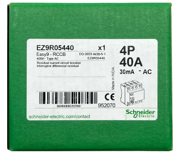 Schneider Trifaze Kaçak Akım Rölesi 4P 40A 30MA EZ9R05440