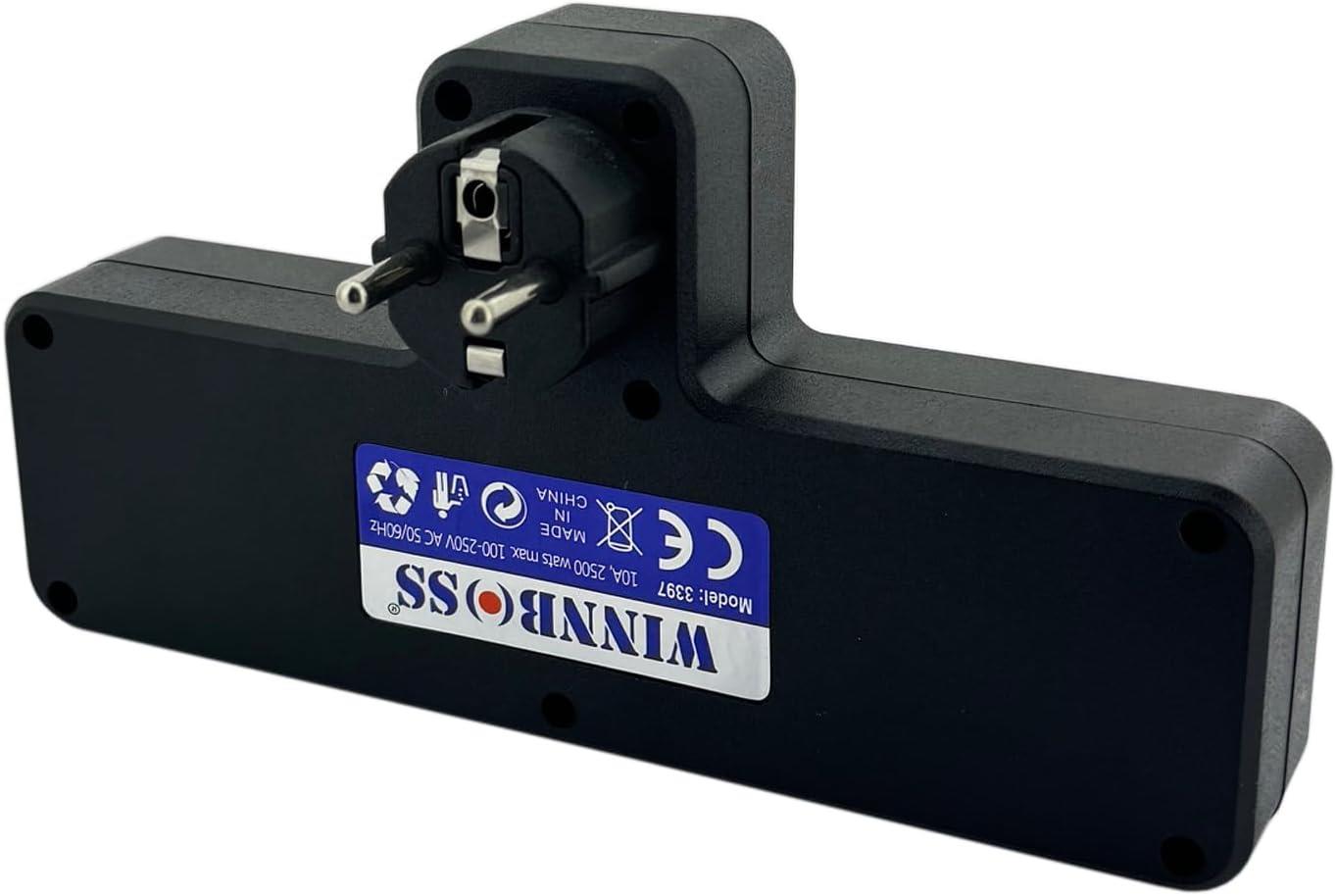 WINNBOSS 3397 3Lü Termal Akım Korumalı Priz 3x Usb 1x Type-C
