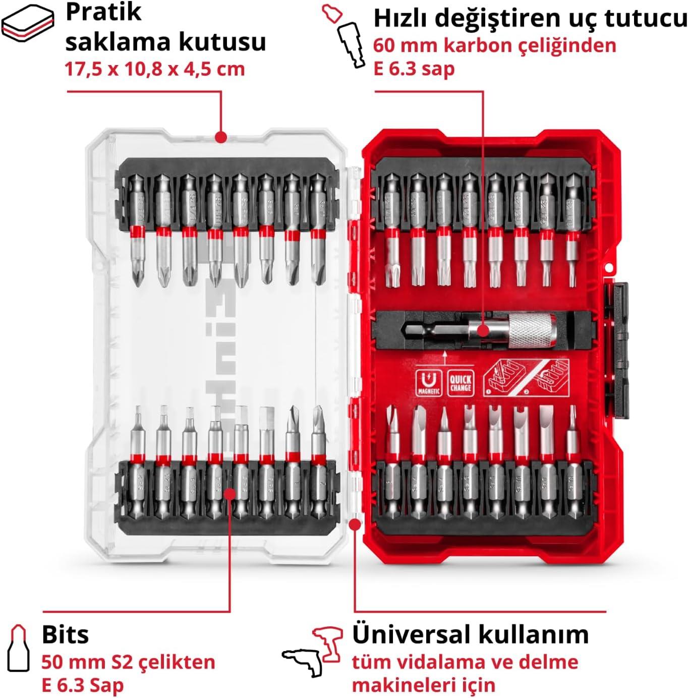 Einhell Bits Uç Seti 33 Parça 118903