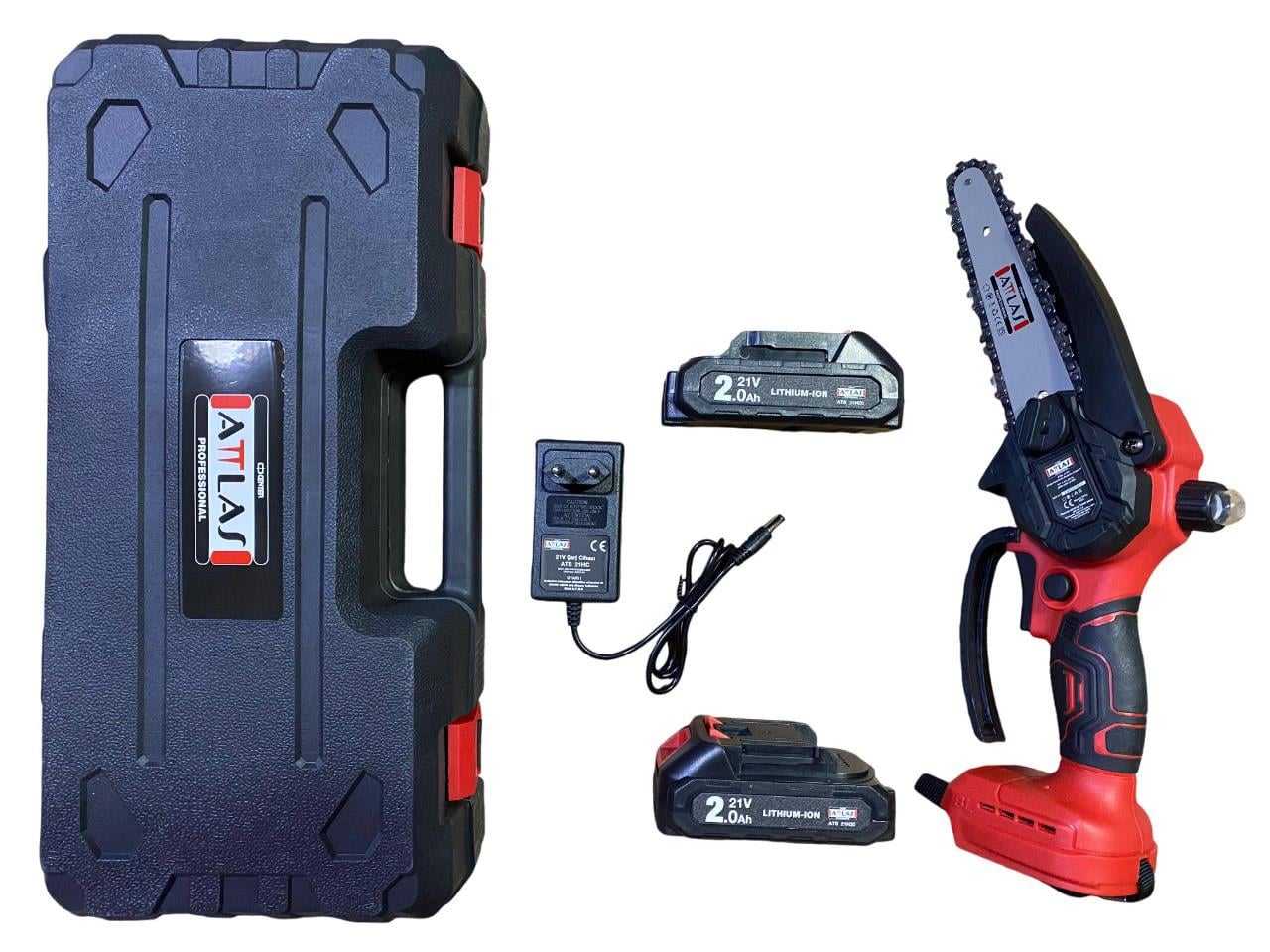 Atlas ATB 21 BT-202C 21 Volt 2x2.0 Ah Akülü Kömürsüz Budama Testeresi