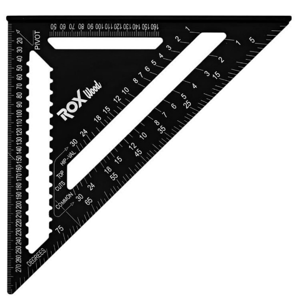 Rox Wood Alüminyum Üçgen Gönye 350*440 mm 153ROX0089
