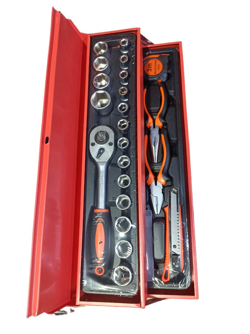 Metal Raflı Dolu Takım Çantası 85 Parça