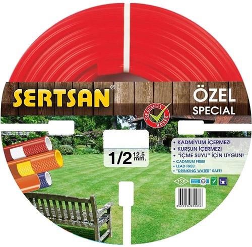 Sertsan Örgülü Hortum Şeffaf Eko 1/2 25 Mt