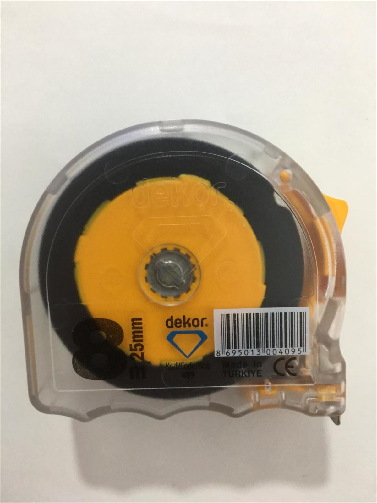 Dekor Şerit Metre Şeffaf 8M*25mm (409)