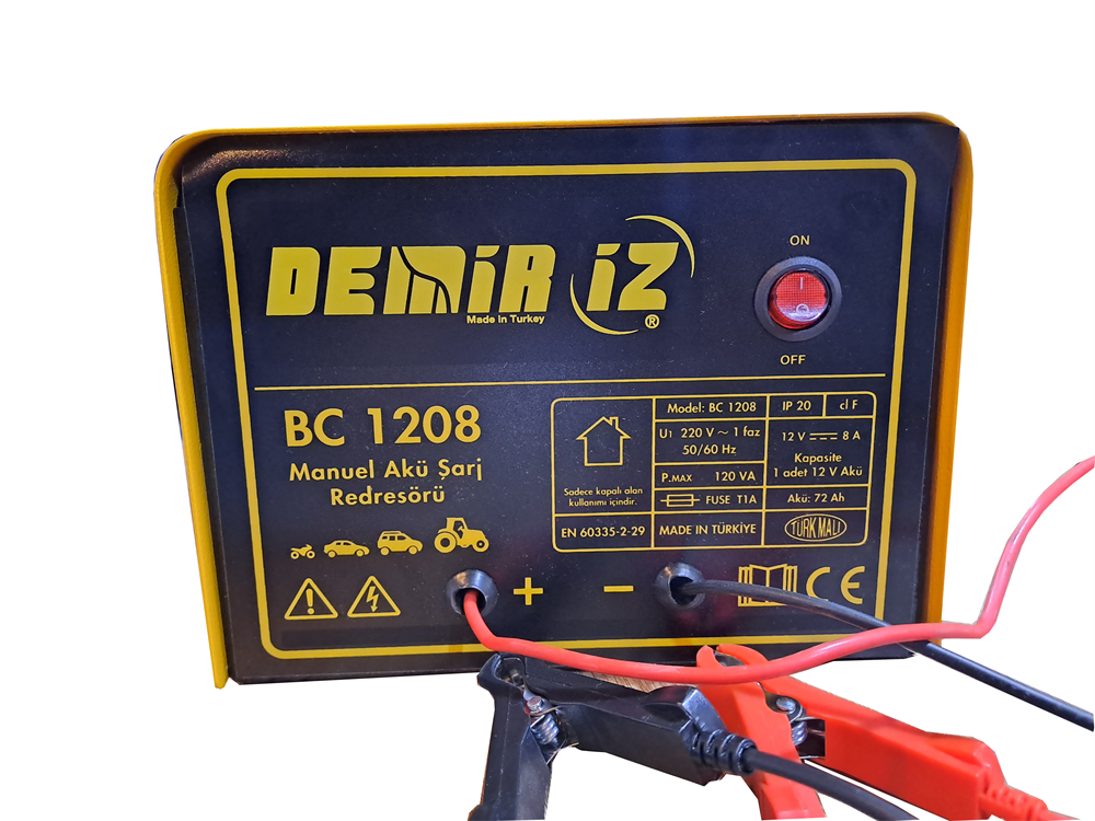 Demiriz Manuel Akü Şarj Redresörü BC1208