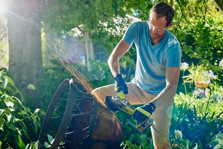 Ryobi R18AG7-140S 125 MM 18V 1x 4.0 Ah Li-Ion Akülü Taşlama 5133004231	