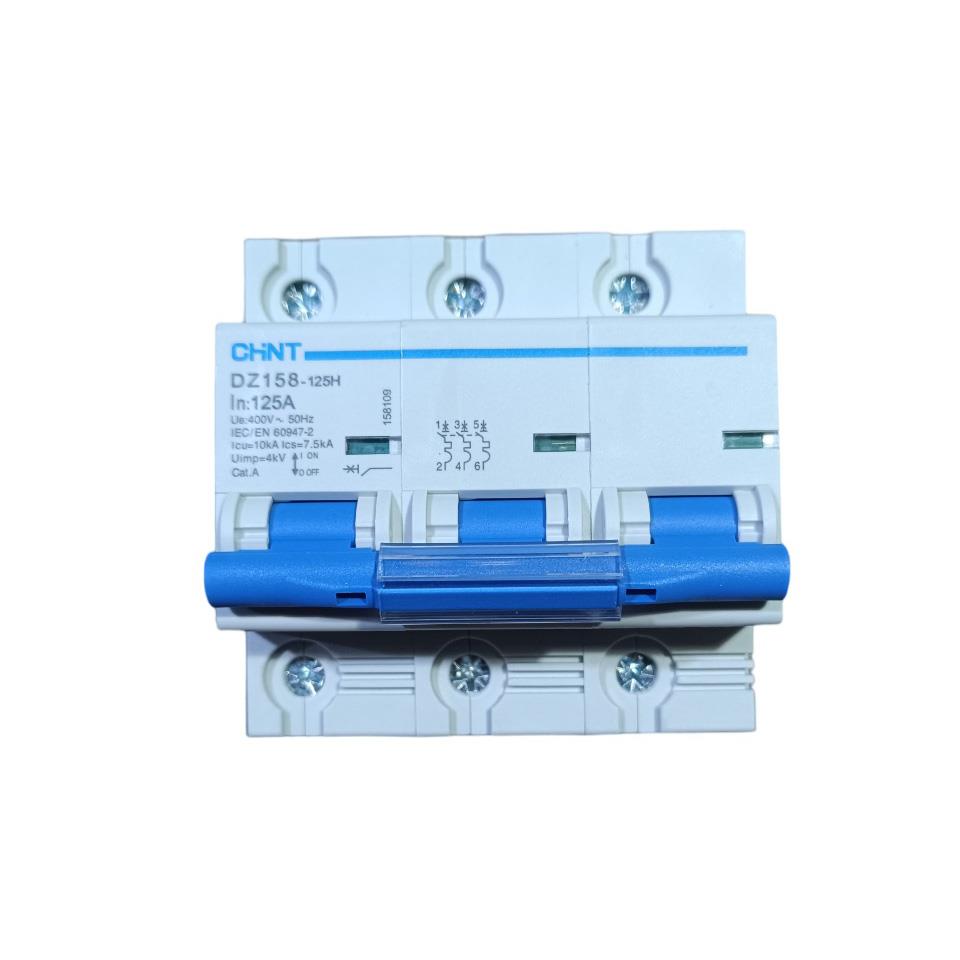 Chint DZ158 Serisi 3X125A C Tipi Otomatik Sigorta 10KA 158109