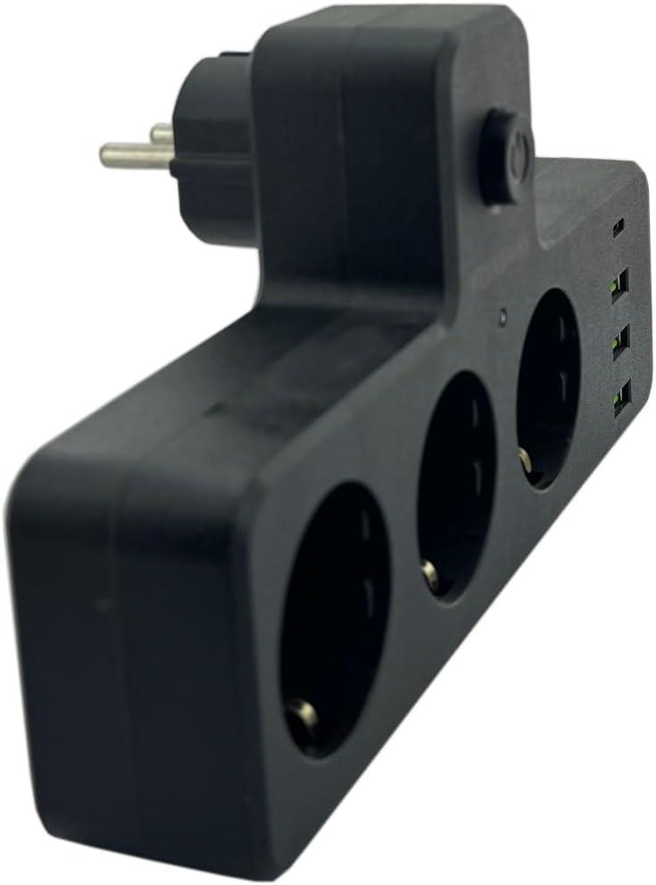 WINNBOSS 3397 3Lü Termal Akım Korumalı Priz 3x Usb 1x Type-C