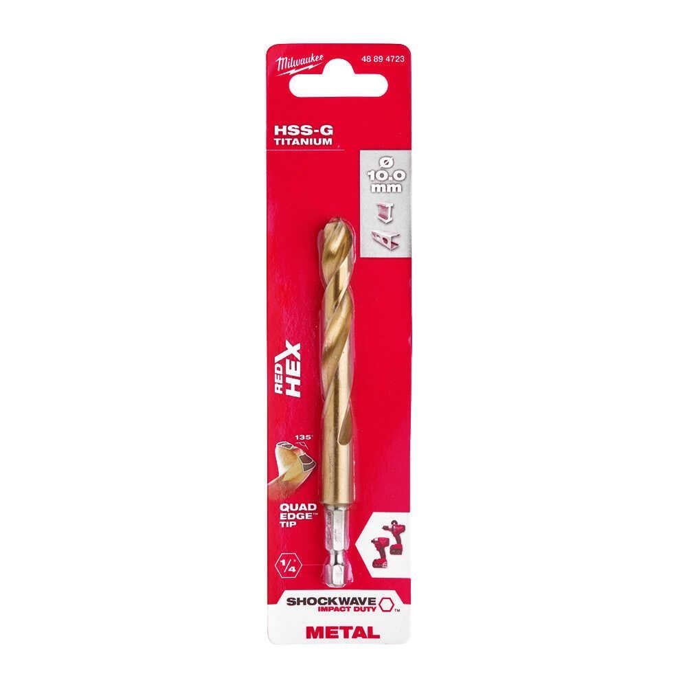 Milwaukee 10x120 MM HSS-G Hex Girişli Metal Matkap Ucu 48894723Matkap Uçları