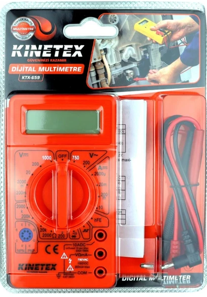 Kınetex Dijital Multimetre  KTX-659