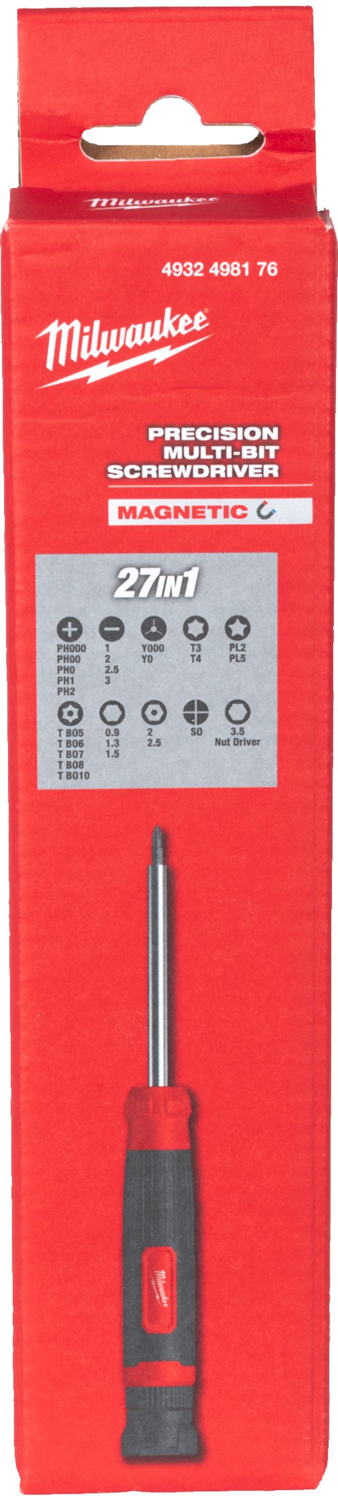 Milwaukee Tornavida Multi Torx Hassas Uçlu 27 IN 1 - 4932498176