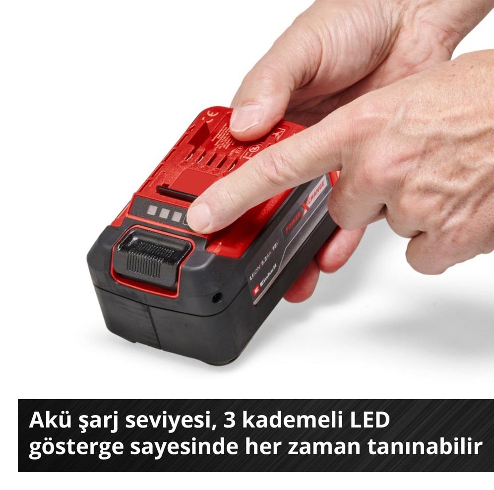 Einhell PXC Akü Ve Şarj Aleti 18V 5.2AH 4512147