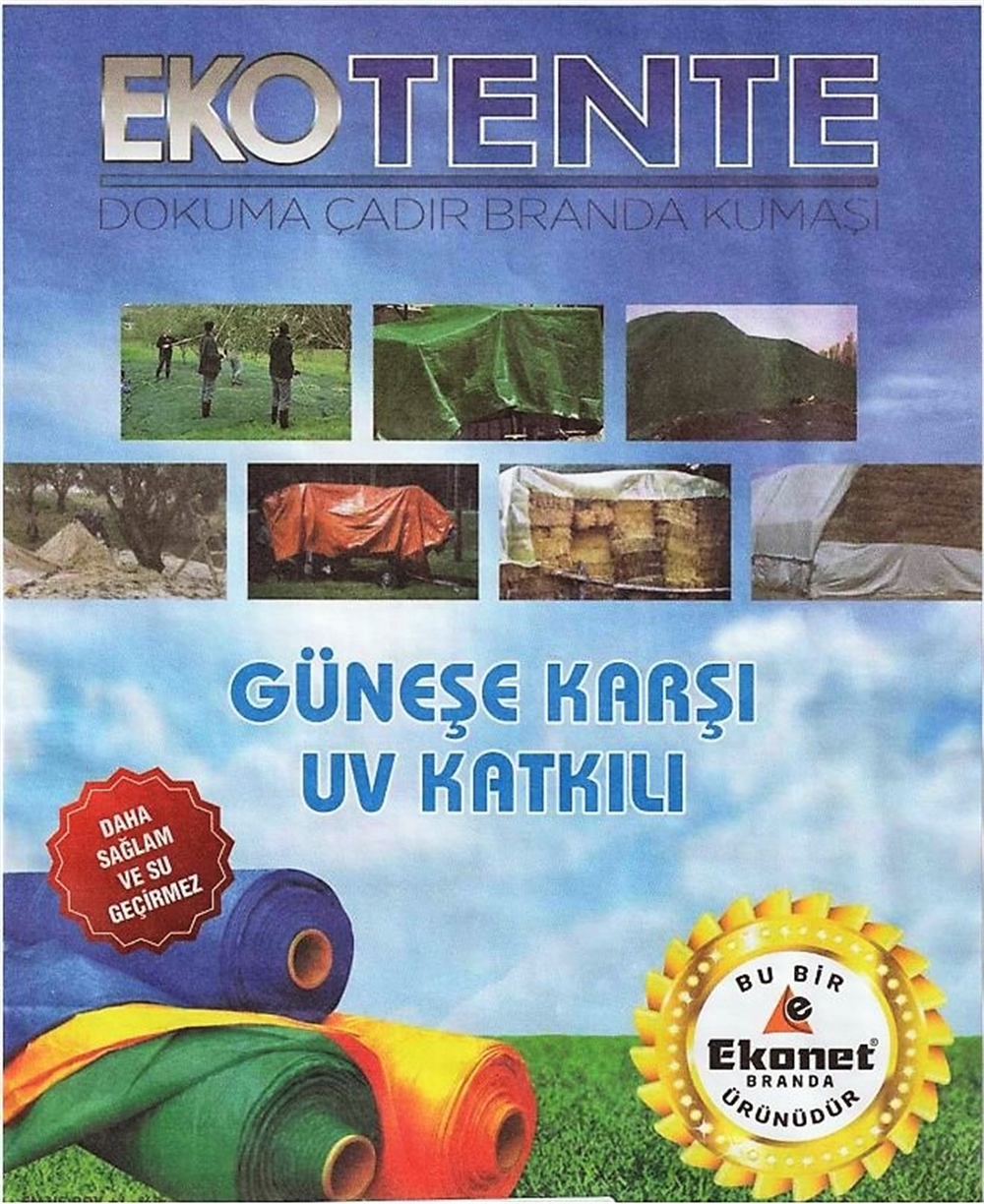 Ekotente Çadır Bezi Branda Ebatlı 10x15 Mt