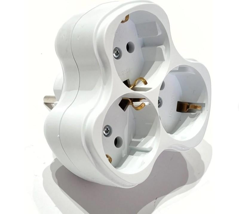 El-Bi Delta Golyad Yonca Model Üçlü Topraklı Fiş