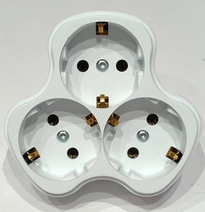 El-Bi Delta Golyad Yonca Model Üçlü Topraklı Fiş