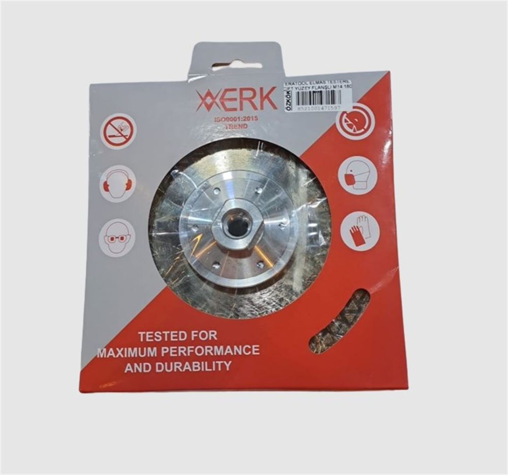 Eratool Elmas Testere Çift Yüzey Flanşlı M14 180 Mm