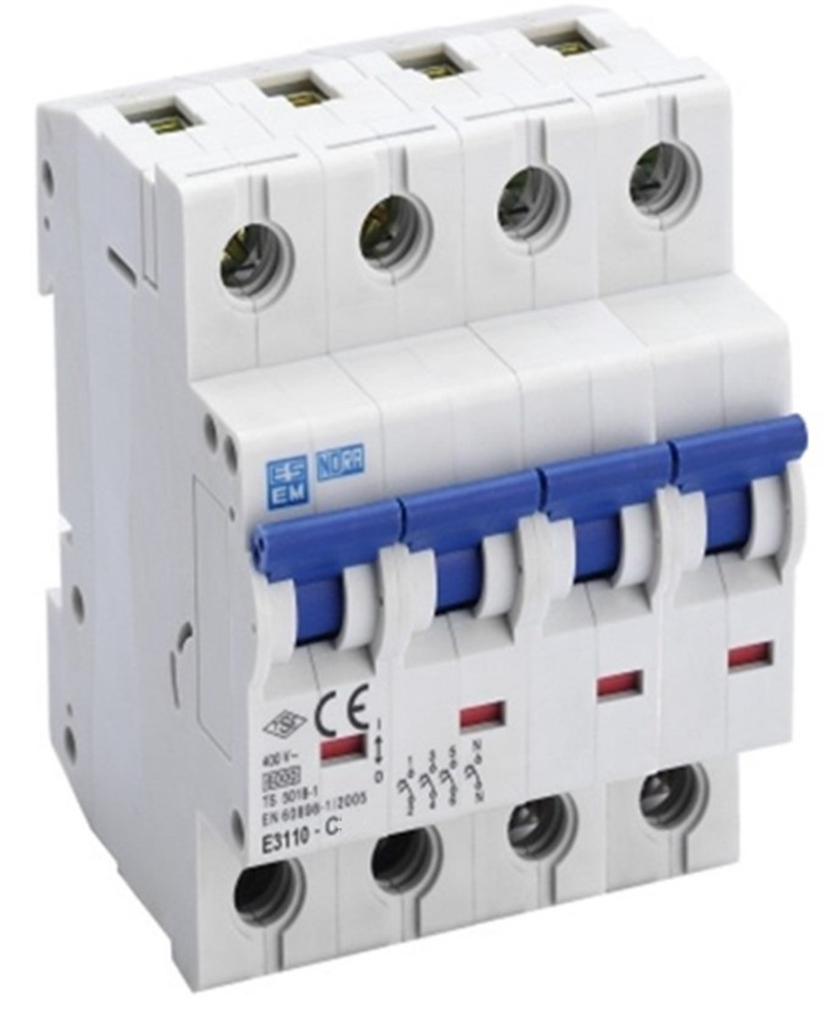 Esem E3110- C40 Otomatik Sigorta 3P+N 40A 10KA Sigortalar