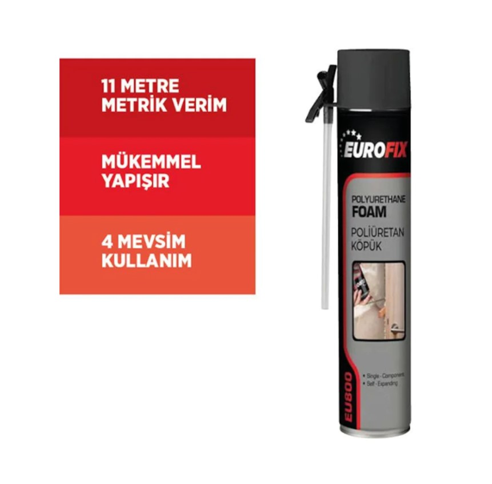 Eurofix Poliüretan Köpük Pipetli 650 ML