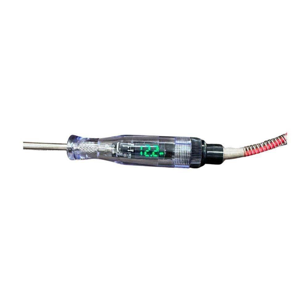 Rico RC0019 Oto Kontrol Kalemi Kablolu Maşalı 6V-12V-24V (+/- Dijital Göstergeli)