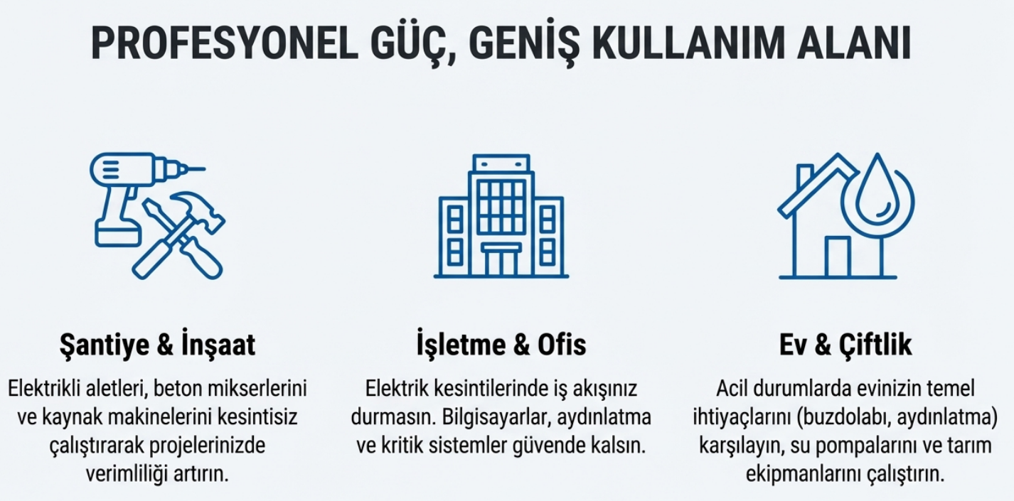 Factor Benzinli Jeneratör İpli-Marşlı Monofaze 9.4 KVA KGL10000CE