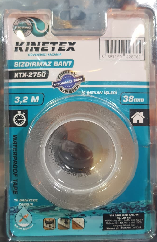 Kınetex Sızdırmaz Bant 38MM*3,2MT KTX-2750
