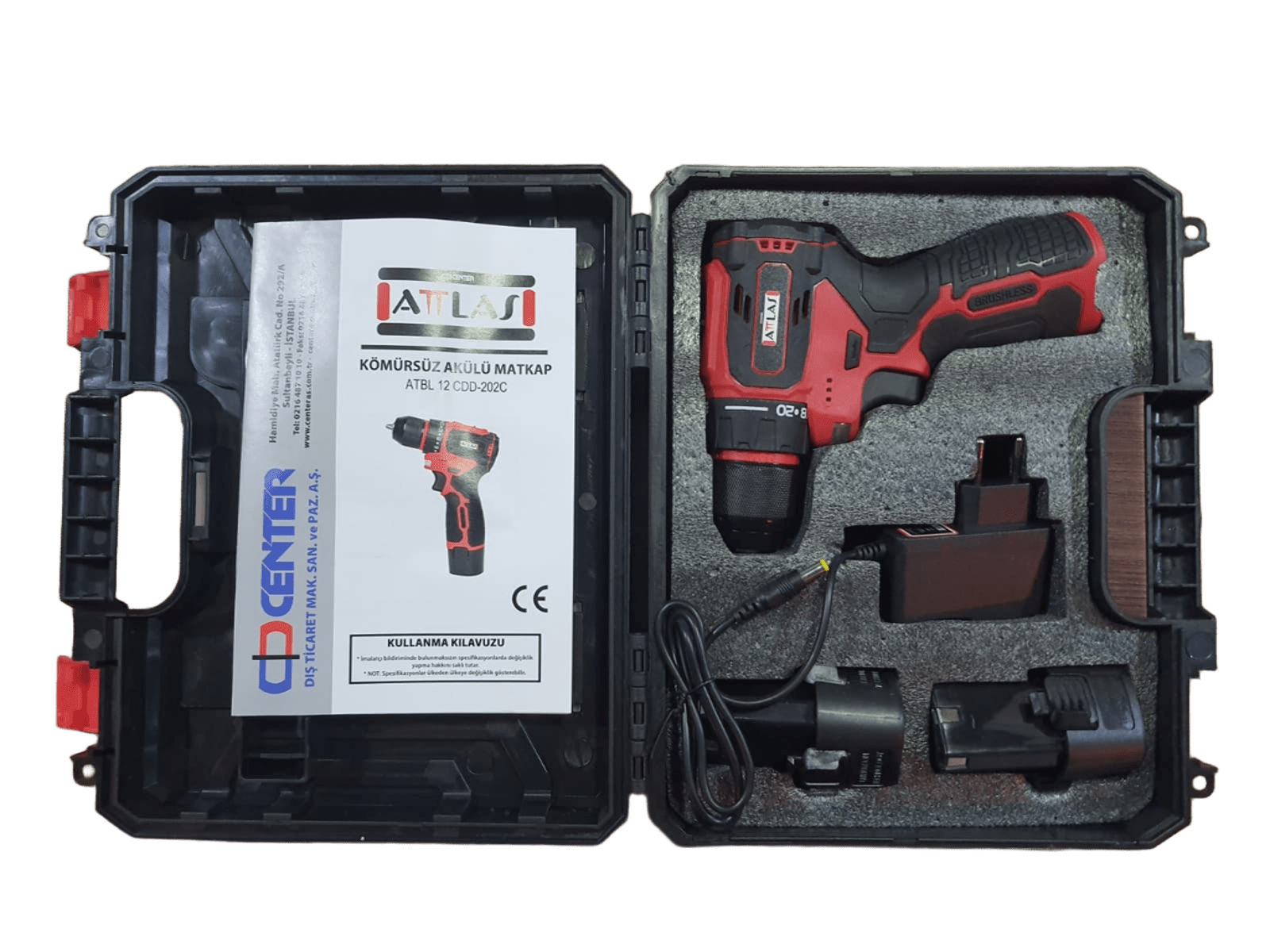 Attlas Atbl 12 Cdd-202C 12V Akülü Kömürsüz Matkap