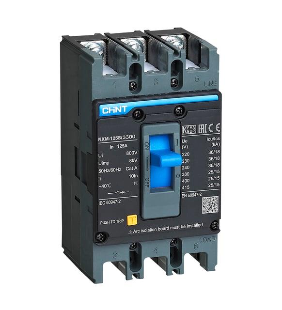 Chint NXM-125S 3 Kutuplu 125A 25KA Sabit Kompakt Şalter 131363