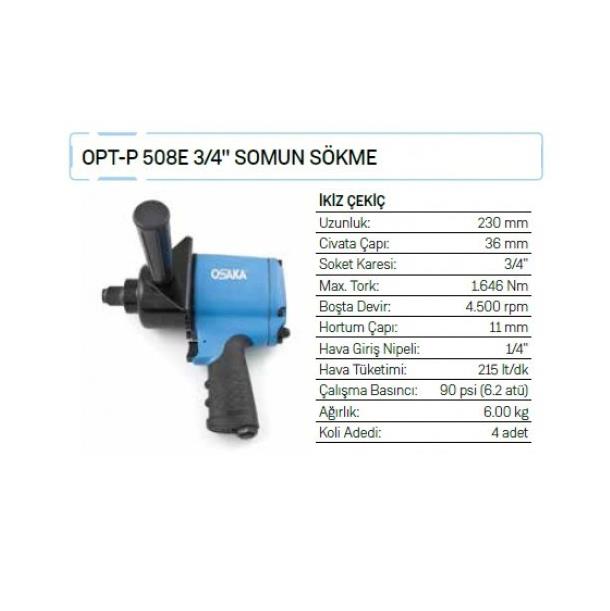 Osaka OPT-P 508E Havalı Somun Sökme Tabancası