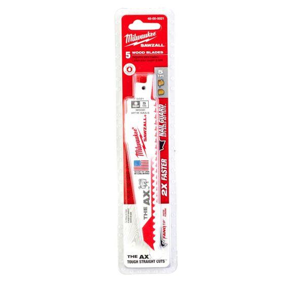 Milwaukee Kılıç Testere 150 MM Ahşap-Alüminyum 5li 48005021