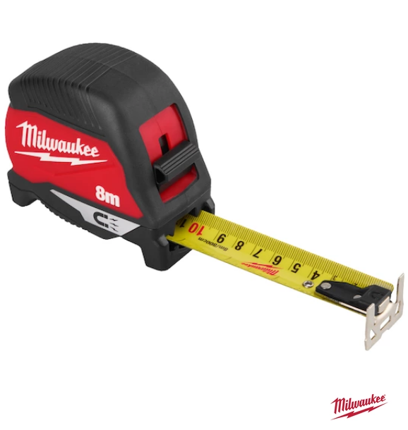 Milwaukee Şerit Metre Manyetik 8 MT 4932498770