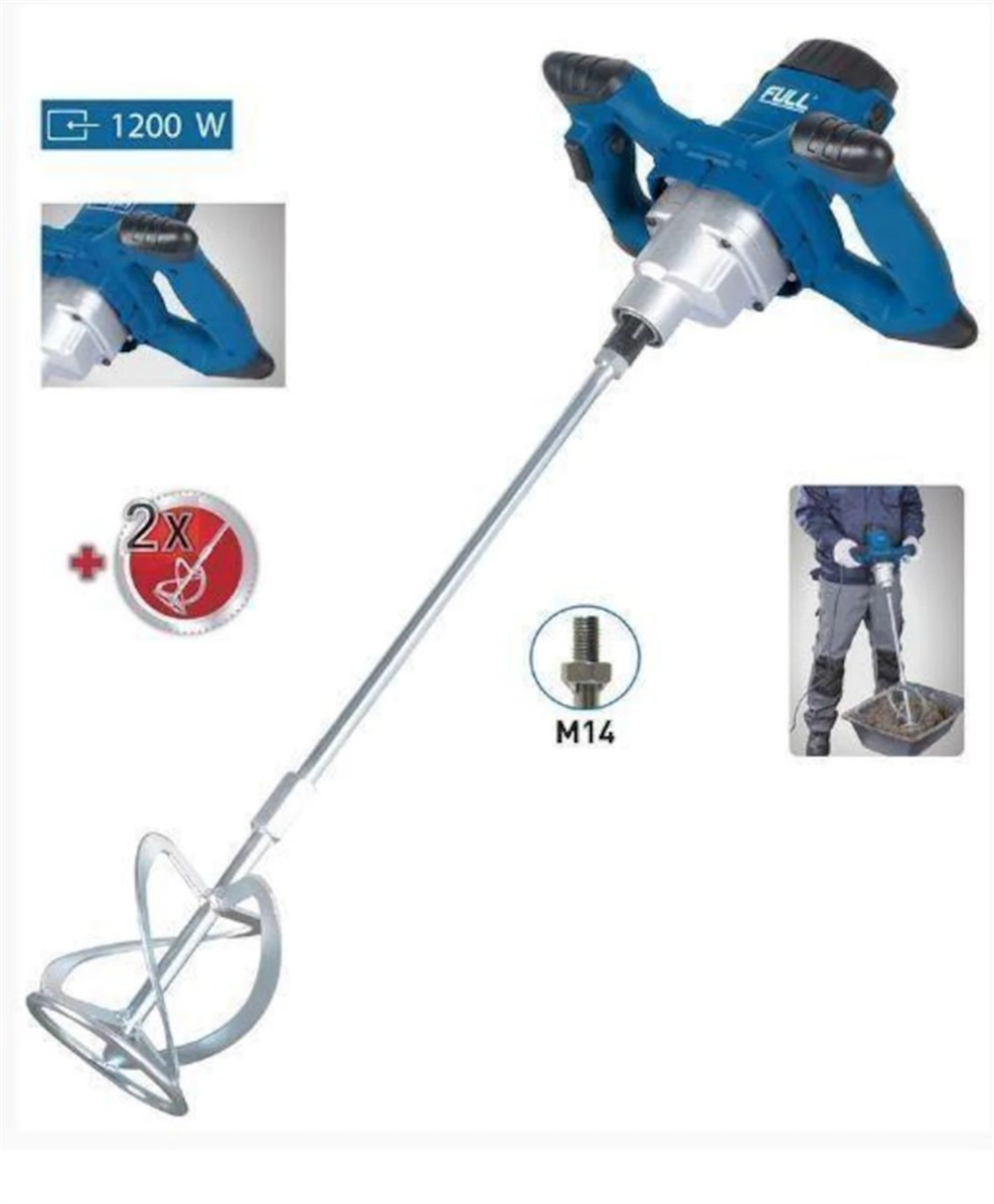 Full PM1200 Boya ve Harç Karıştırıcı 1200W