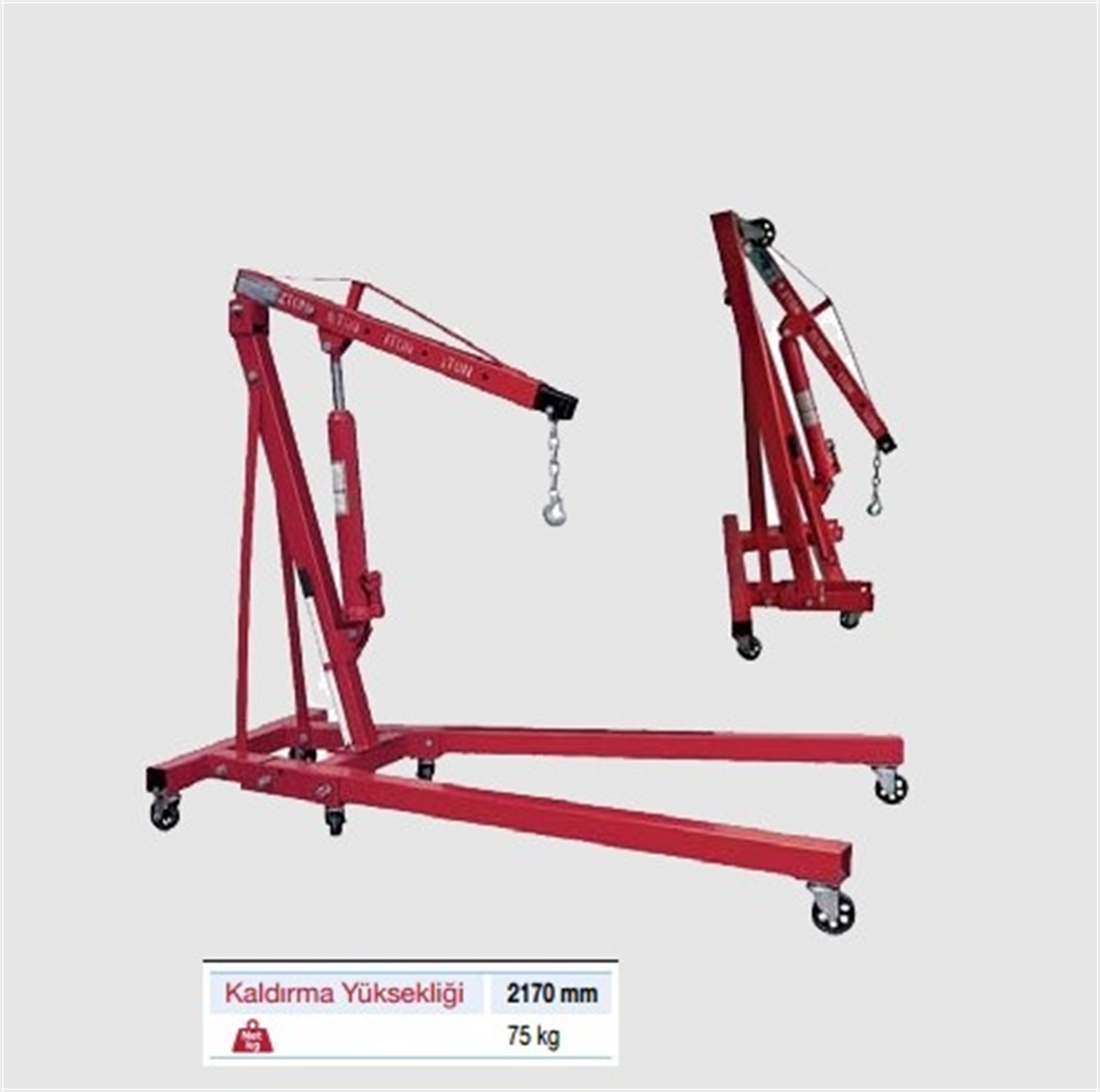 Gartool Katlanır Hidrolik Vinç 2 Ton Gtl10012