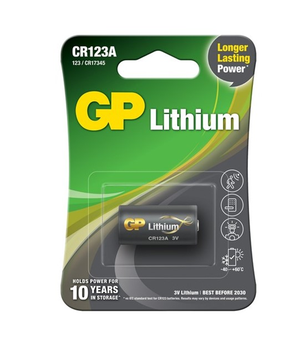GP Tekli  CR123A  3V Lityum Pil (GPCR123AE-2UE1)