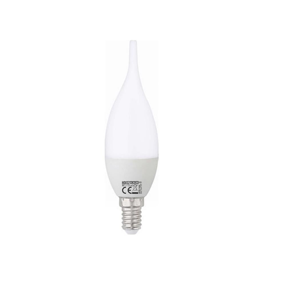Horoz Craft-5 Kıvrık Mum Buji Led Ampul 5 Watt E-14 Duy Kırık Beyaz