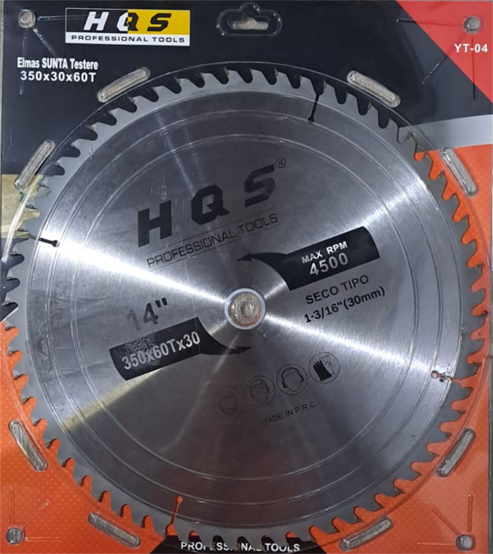 Hqs Elmas Sunta Testere 350 X 30 X 60TDaire Testere Bıçakları