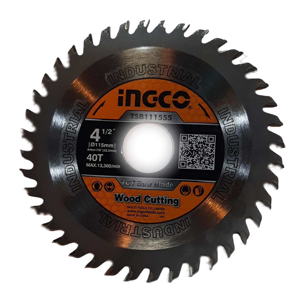 Ingco Tsb111555 Ahşap Dairesel Testere Bıçağı, Sarı/Siyah 115mmDaire Testere Bıçakları