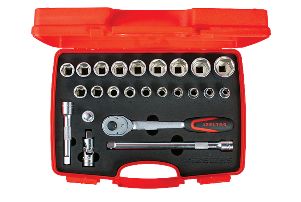 İzeltaş 1/2” Altı Köşe Lokma Anahtar Takımı (24 Parça) 1113 00 2024Lokma Setleri