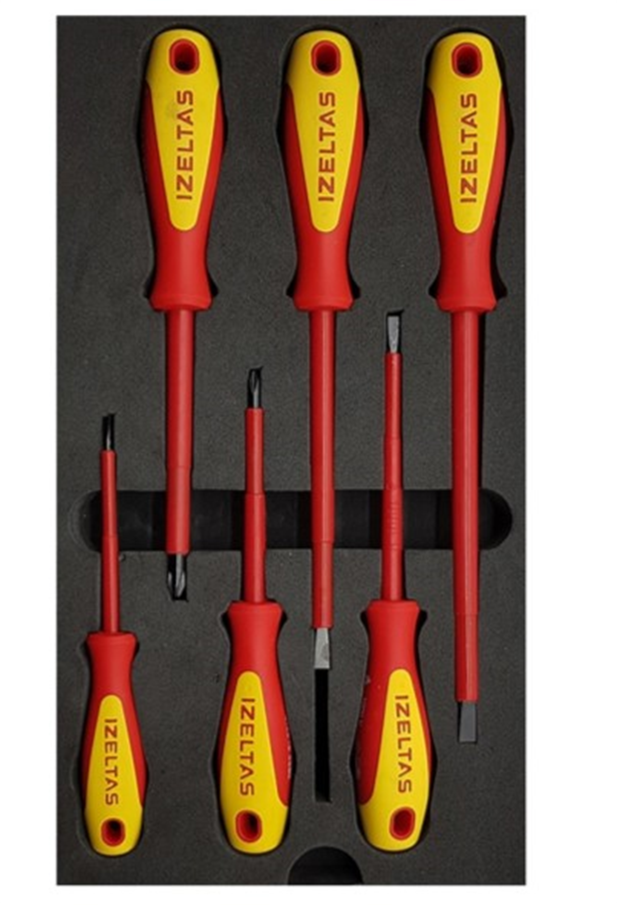 İzeltaş  Elektrikçi İzoleli Tornavida Seti 1000 V 6 Parça